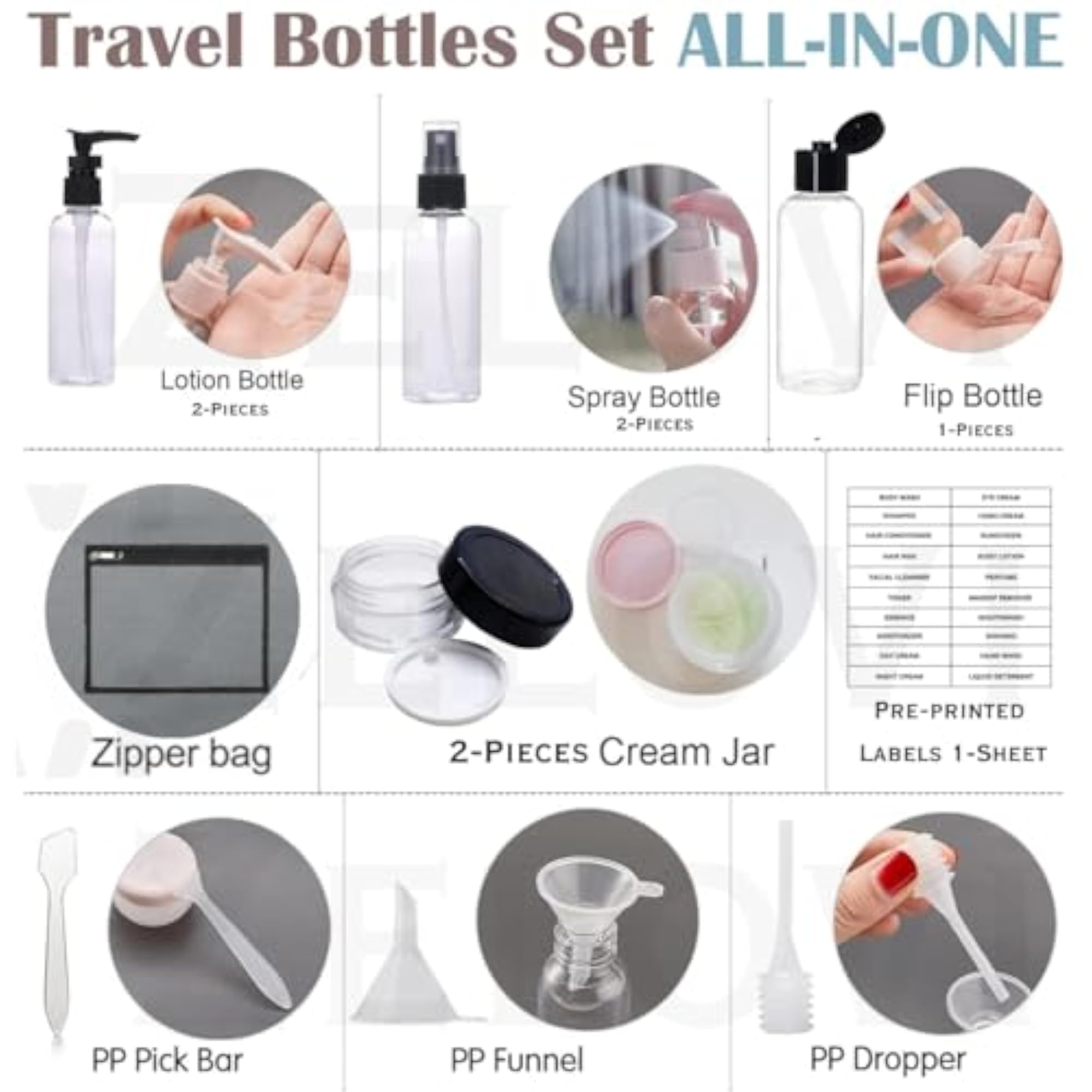 Leak Proof Portable Toiletry Empty Sprayers